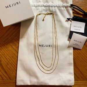 Brand new mejuri layered necklace